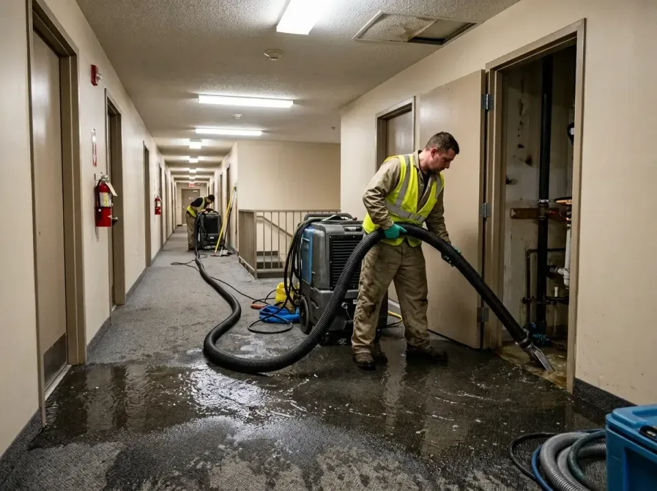 multi-unit-apartment-hallway-f-005 — frequently asked questions, Emergency Burst Pipe Water Extraction & Removal in Gulf Par…